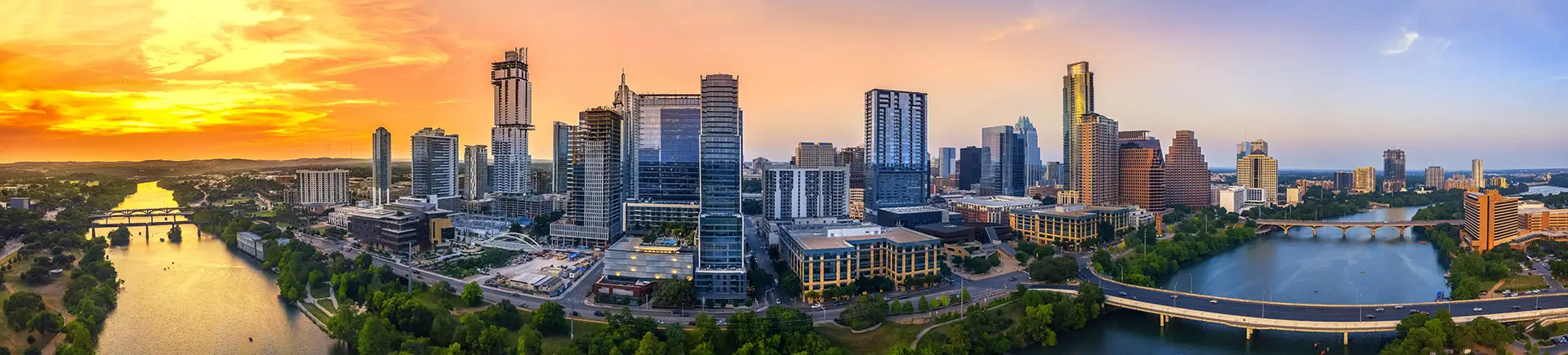 Commercial parking lot in Austin, Texas