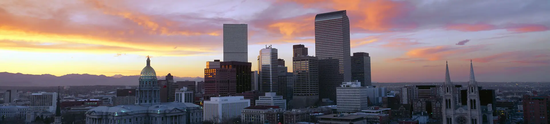 Commercial parking lot in Denver, Colorado