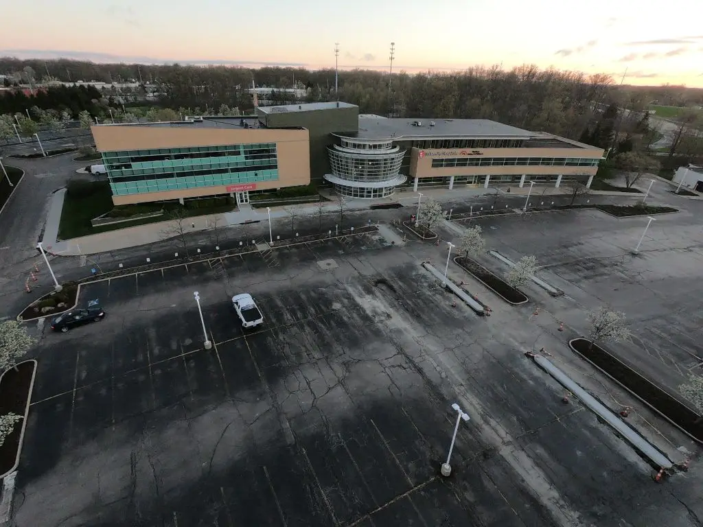 University Hospital — before U.S. Pave carried out the work